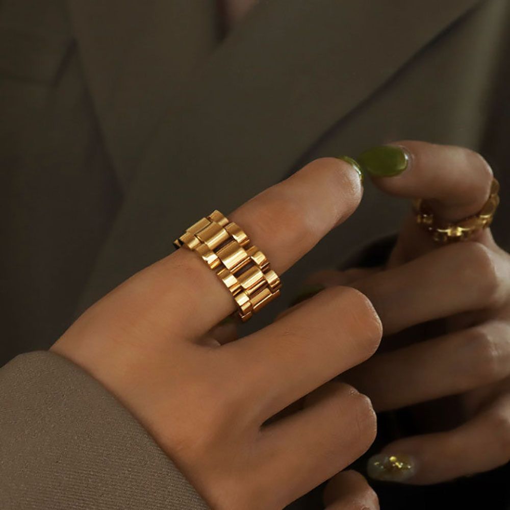 Gleya Bold Link Ring