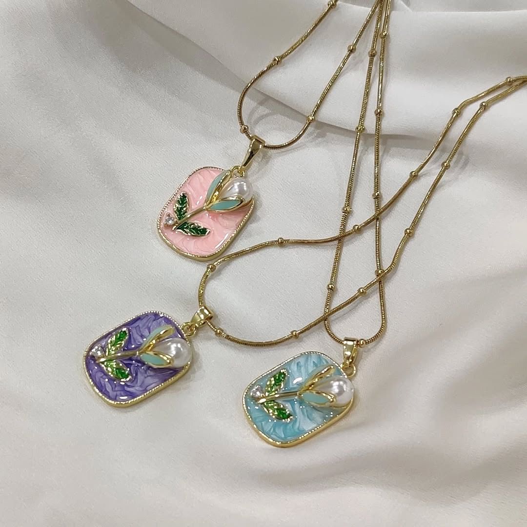 Enchanted Petal Charm Necklace