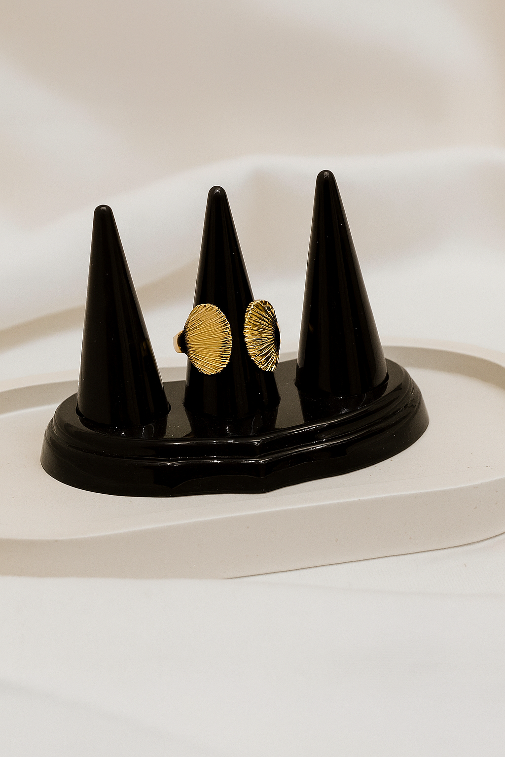 🌊 Golden Shell Open Ring 🌊