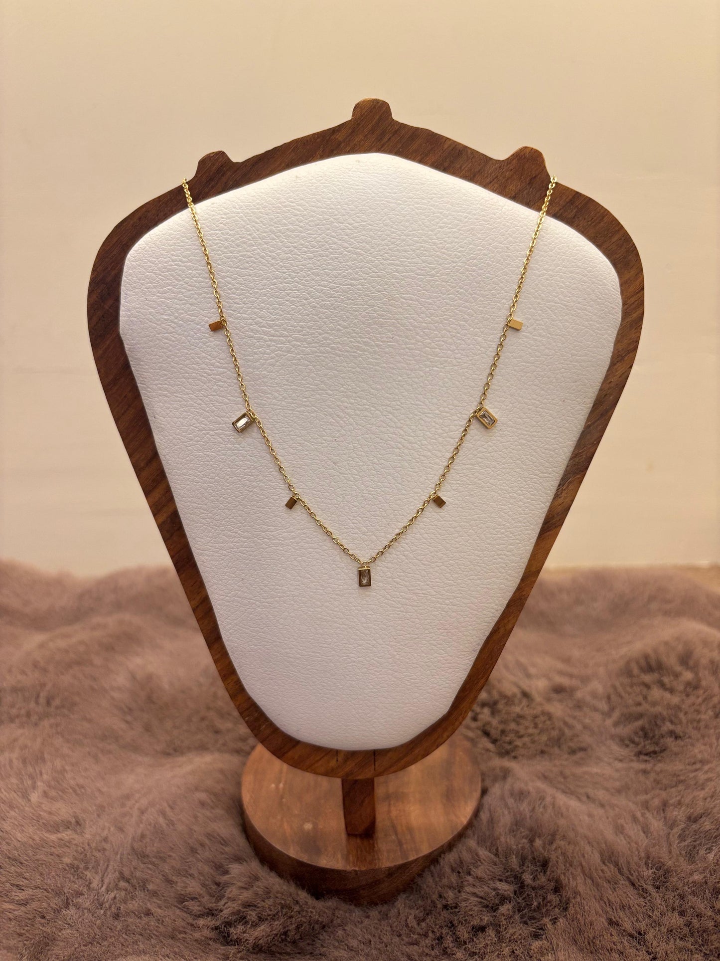 Liora Geometric Drops Necklace