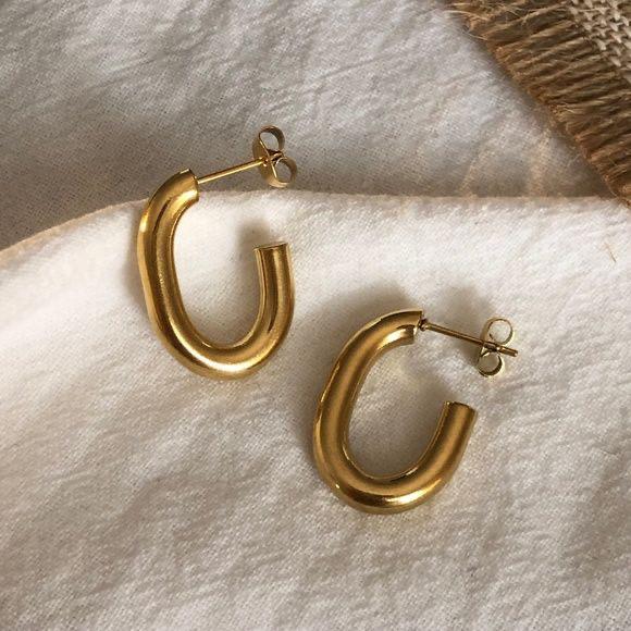 🍯 Gleya Luxe Geo Hoops 🍯